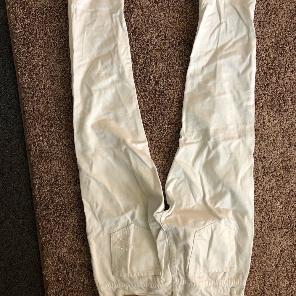 White Ripped Denim Jeans